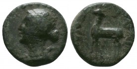Cappadocian Kingdom. Ariarathes IV ? Ariarathes VII. ca. 200-101 B.C. AE

Condition: Very Fine

Weight:2.54 gr
Diameter: 15 mm