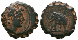 SELEUKID KINGDOM. Antiochos VI Dionysos (144-142 BC). Ae.

Condition: Very Fine

Weight:7.40 gr
Diameter: 21 mm