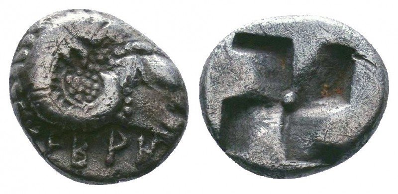 TROAS, Kebren. Circa 5th Century BC. AR Diobol

Condition: Very Fine

Weight:0.8...