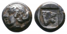 LESBOS, Mytilene. Circa 521-478 BC. AR Beauty !

Condition: Very Fine

Weight:0,90 gr
Diameter: 9 mm