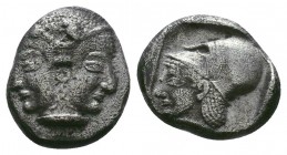 Mysia. Lampsakos circa 500-450 BC.
Obol AR

Condition: Very Fine

Weight:1.18 gr
Diameter: 10 mm