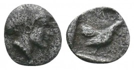 Troas, AR Obol. Late 5th century BC. 

Condition: Very Fine

Weight:0.21 gr
Diameter: 7 mm