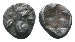 ASIA MINOR, Uncertain mint. 5th century BC. AR Obol

Condition: Very Fine

Weight:0.28 gr
Diameter: 6 mm