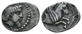 CILICIA, AR Silver Obol 343-332 BC. 

Condition: Very Fine

Weight:0.65 gr
Diameter: 11 mm