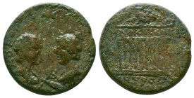 CILICIA, Tarsus. Commodus and Annius Verus, Caesars. 166-168 AD.AE bronze
Condition: Very Fine

Weight:4.07 gr
Diameter: 17 mm