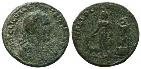 CILICIA, Mallos. Valerian I. AD 253-260. AE bronze. IMP C LIC VALERIANVS PI FE AVG, laureate and cuirassed bust right, aegis on cuirass / MALLO COLONI...