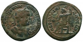 CILICIA, Adana. Valerian I. AD 253-260.AE bronze. Laureate and cuirassed bust right / Zeus seated left, holding patera and eagle-tipped scepter. SNG L...