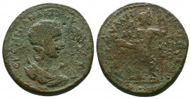 CILICIA, Tarsus. Herennia Etruscilla. Augusta, AD 249-251.AE brpnze.ƐΡƐΝΝΙΑΝ ΑΙΤΡΟΥϹΚƐΙΛΛΑ; diademed and draped bust of Etruscilla, r.; crescent at sh...