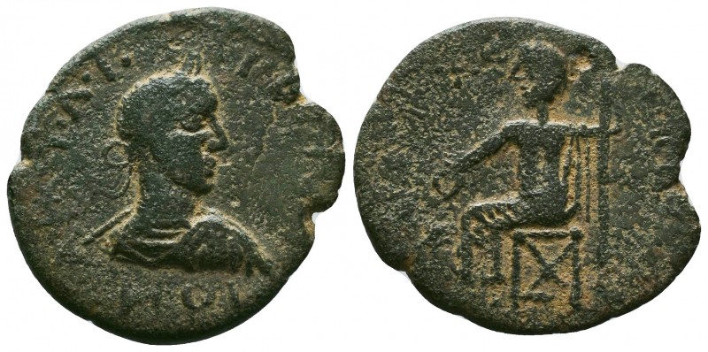 Trajan Decius; 249-251 AD, Antiochia ad Cragum, Cilicia, AE 24-26, Second known,...