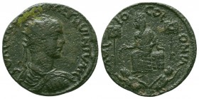CILICIA. Mallus. Herennius Etruscus, as Caesar, 249-251.AE Bronze. HEREN ETRVSC MES DECIVM CAESS (sic!) Radiate, draped and cuirassed bust of Herenniu...