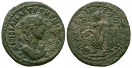 CILICIA. Tarsus.Herennia Etruscilla Augusta (249-251 AD).AE bronze.EPENNIAN AITPOVCKIΛΛAN CE, Draped bust right wearing stephane, crescent at shoulder...