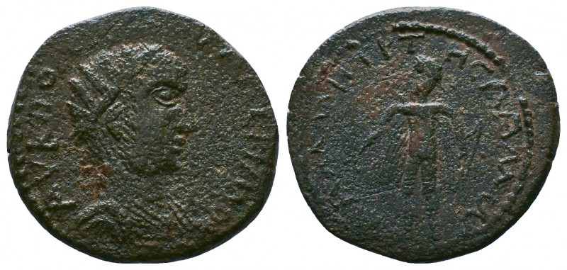 CILICIA. Lamus. Valerian I, 253-260.AE Bronze. AY K ΠO ΛI OYAΛЄPIANOC Radiate an...