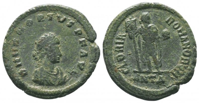 Honorius. A.D. 393-423. AE

Condition: Very Fine

Weight:4.38 gr
Diameter: 22 mm