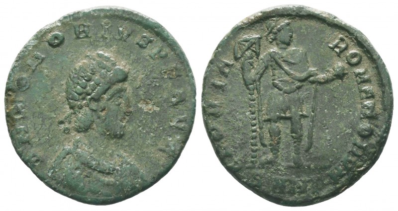 Honorius. A.D. 393-423. AE

Condition: Very Fine

Weight:4.57 gr
Diameter: 22 mm