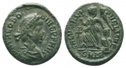Theodosius I. A.D. 379-395. AE

Condition: Very Fine

Weight:1.53 gr
Diameter: 14 mm