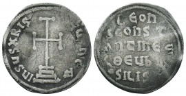 Leo III with Constantinus V (717-741), Miliarension, Constantinople, AD 720-741, AR

Condition: Very Fine

Weight:1.30 gr
Diameter: 21 mm