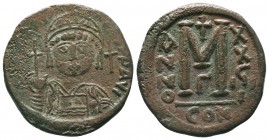Justinianus I (527-565 AD). AE Follis 

Condition: Very Fine

Weight:17.15 gr
Diameter: 31 mm