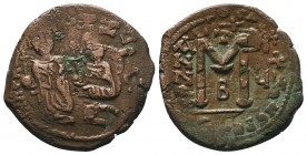 Phocas (602-610). Phocas & Leontia. Ae Follis,

Condition: Very Fine

Weight:8.84 gr
Diameter: 28 mm