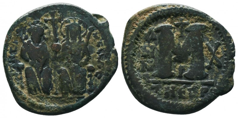 Justin II , with Sophia (565-578 AD). AE Follis

Condition: Very Fine

Weight:11...