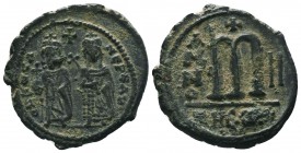 Phocas (602-610). Phocas & Leontia. Ae Follis,

Condition: Very Fine

Weight:11.05 gr
Diameter: 29 mm
