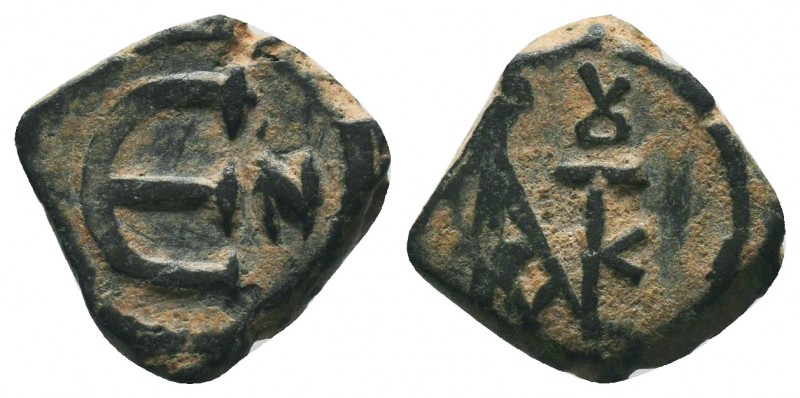 Justin II, AE Pentanummium. 

Condition: Very Fine

Weight:2.07 gr
Diameter: 13 ...