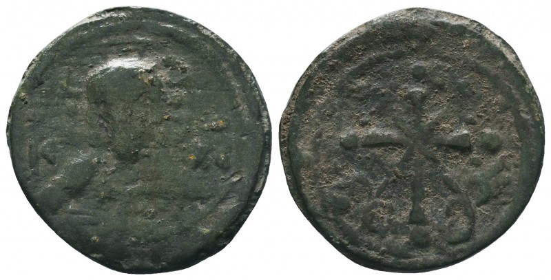 Byzantine Anonymous Ae Follis,

Condition: Very Fine

Weight:4.49 gr
Diameter: 2...