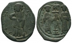 Constantine X Doukas (AD 1059-1067) Æ Follis, Sear Byzantine 1853 Constantinople mint
Date: AD 1059-1067
Obverse: Christ seated facing on footstool, n...