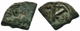 Justinian II First Reign Æ Half Follis, 686/7 AD
Condition: Very Fine

Weight:5.12 gr
Diameter: 27 mm