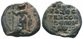BYZANTINE LEAD SEALS. PB. (Circa 11th-12th centuries). 

Condition: Very Fine

Weight:5.61 gr
Diameter: 19 mm