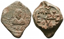 BYZANTINE LEAD SEALS. PB. (Circa 8th-12th centuries). 

Condition: Very Fine

Weight:13.93 gr
Diameter: 28 mm