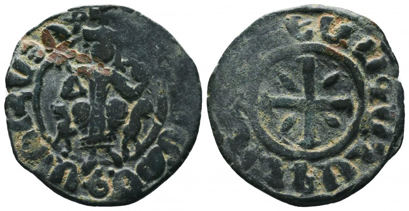 Armenian Kingdom, Cilician Armenia. Ae, King Hetoum I, 1226-1270 AD. Large coppe...