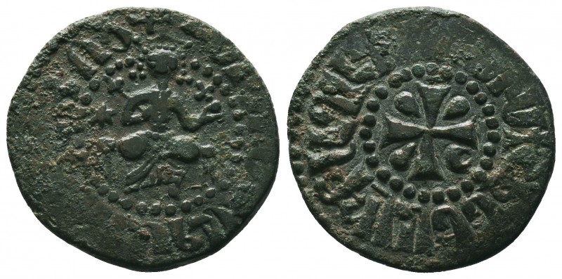 Armenian Kingdom, Cilician Armenia. Ae, King Hetoum I, 1226-1270 AD. Copper kard...