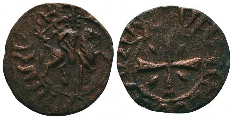 Armenian Kingdom, Cilician Armenia. Ae, King Hetoum I, 1226-1270 AD. Copper kard...