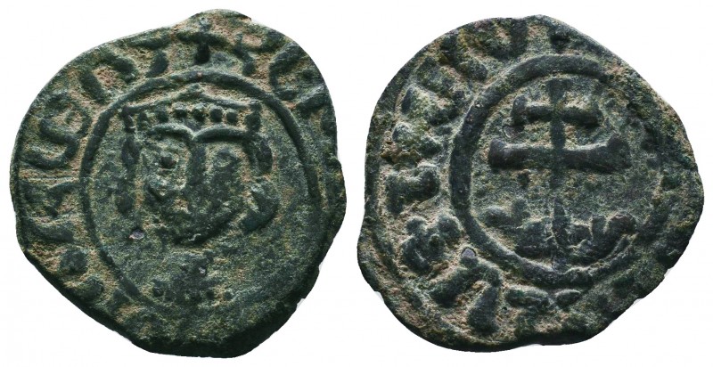 Cilician Armenia. King Hetoum II 1289~1305 AD. "Crowned Bust" kardez.

Condition...