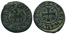 Cilician Kingdom, time of the Crusades. Smpad, 1296-1298 AD. Copper pogh.

Condition: Very Fine

Weight:2.11 gr
Diameter: 21 mm
