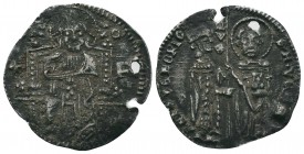 ITALY, Venice, 1343-1354 AD. AR Grosso 

Condition: Very Fine

Weight:1.96 gr
Diameter: 22 mm
