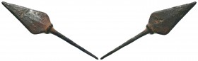 Ancient Arrow heads,

Condition: Very Fine

Weight:4 gr
Diameter: 68 mm