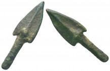 Ancient Arrow heads,

Condition: Very Fine

Weight:4.64 gr
Diameter: 43 mm