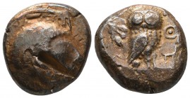 Attica. Athens. c. 490 BC. ARCHAIC Tetradrachm,
Condition: Very Fine

Weight: 17.31 gr
Diameter: 23 mm