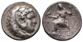 Kings of Macedon. Alexander III (336-323 BC). AR Tetradrachm Lifetime Issue,
Condition: Very Fine

Weight: 15.66 gr
Diameter: 27 mm
