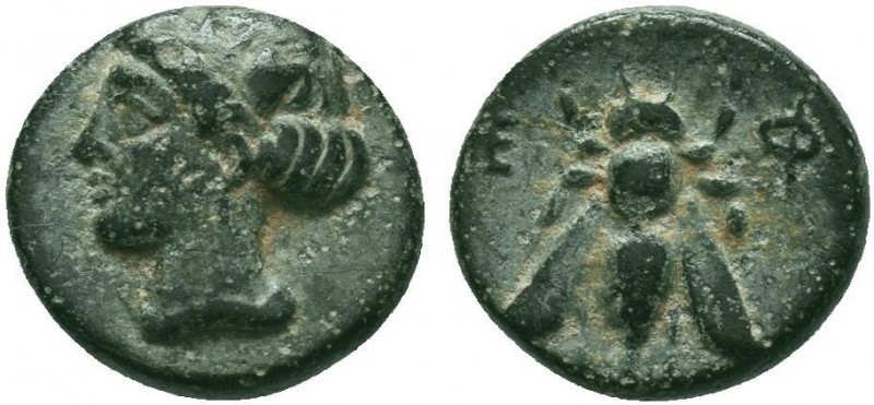 Ionia, Ephesos. Ae , c. 202-150 BC.
Condition: Very Fine

Weight: 1.17 gr
Diamet...