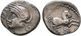 Celtics, EASTERN EUROPE, Ar, 3rd-2nd centuries BC. 
Condition: Very Fine

Weight: 1.70 gr
Diameter: 15 mm