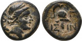 KINGS OF PAPHLAGONIA. Era of Amyntas? (36-25 BC). Ae. Isinda.
Condition: Very Fine

Weight: 3.36 gr
Diameter: 16 mm