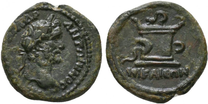 BITHYNIA. Nicaea.Antoninus Pius.138-161 AD.AE bronze.ΑVΤ ΚΑΙϹΑΡ ΑΝΤΩΝΙΝοϹ.laurea...