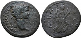 BITHYNIA. Nicaea.Caracalla .197-217 AD. AE bronze.
Condition: Very Fine

Weight: 9.08 gr
Diameter: 27 mm