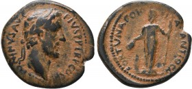 Pisidia. Antioch.Antoninus Pius.138-161 AD.AE bronze.ANTONINVS AVG PIVS P P TR P COS IIII.laureate head of Antoninus Pius, r. / FORTVNA COLONIA(E) ANT...