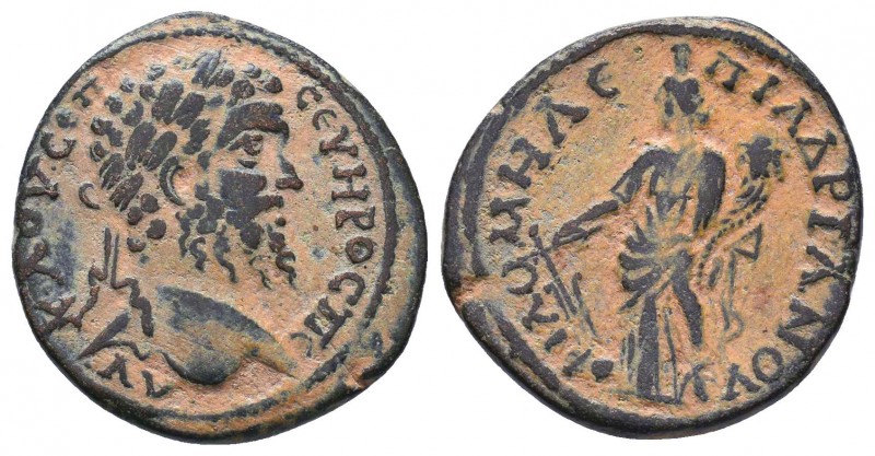PHRYGIA. Philomelion. Septimius Severus (193-211). AE bronze. AV K ΛOV CЄΠ CЄVHP...