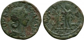 Cilicia. Mallos. Julia Mamaea AD 222-235. AE bronze.ΙΟΥΛΙΑ ΜΑΜΑΙΑ SƐΒ.draped and diademed bust of Julia Mamaea, r./ MALLO COLONI AM(FILOCHI?) FELIX S ...
