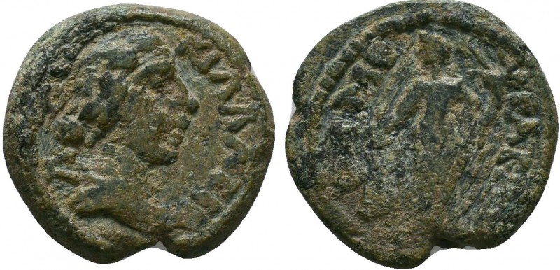 Cilicia. Mopsouestia-Mopsos. Lucilla AD 164-169.AE bronze. ΛOYKIΛΛA CEB, draped ...