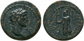 Cappadocia, Tyana. Hadrian. A.D. 117-138.AE bronze. struck A.D. 120/1. Є - TЄ (date), laureate head of Hadrian right, across field, Є to left, TЄ to r...